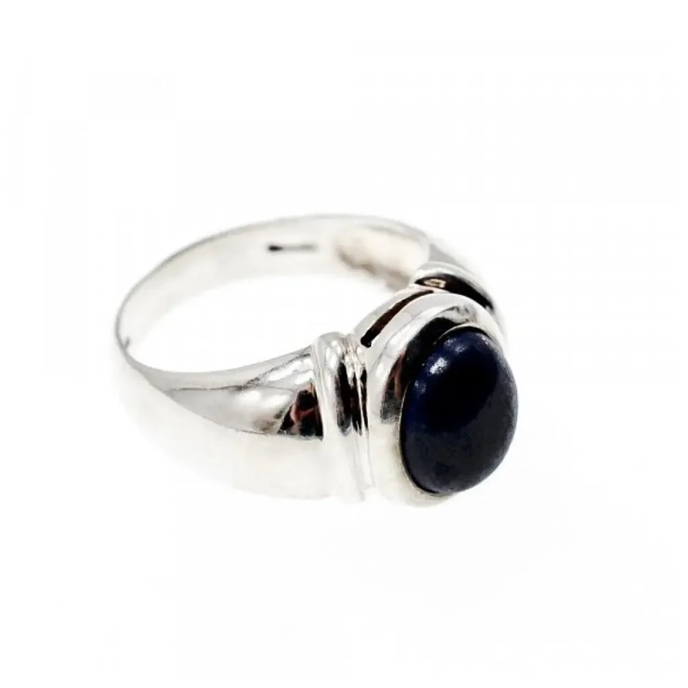 925 Sterling Silver Sodalite Ring Size 7